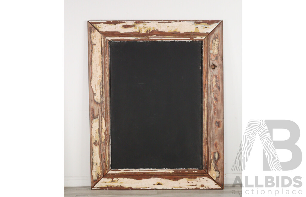 Large Rustic Timber Framed Blackboard