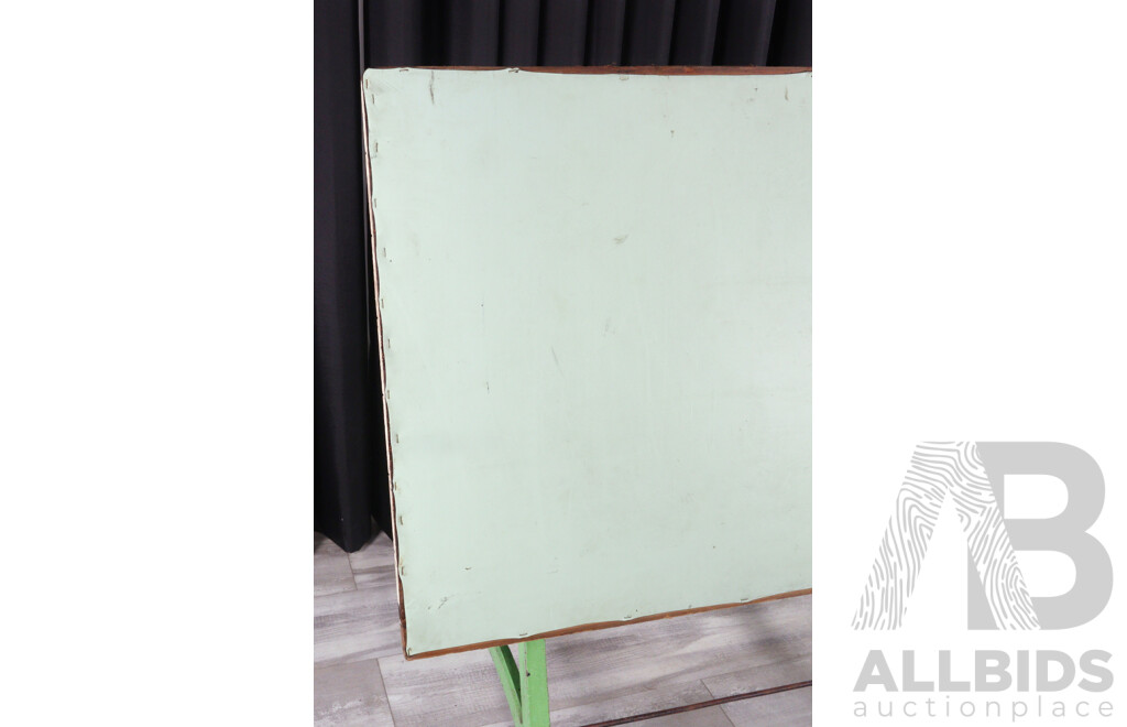 Vintage Draughtsmans Drawing Board on Cast Iron Base