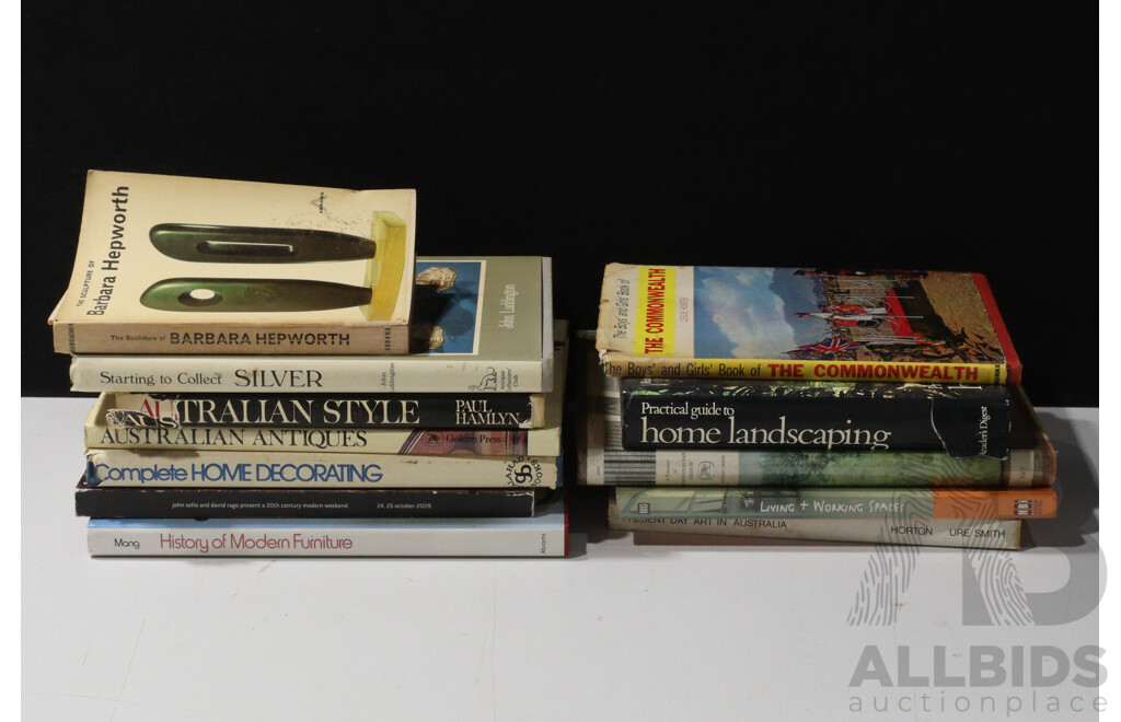 Collection Books Regarding Art, Antiques and More