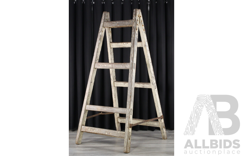 Pair of Large Timber a Frame Tressles