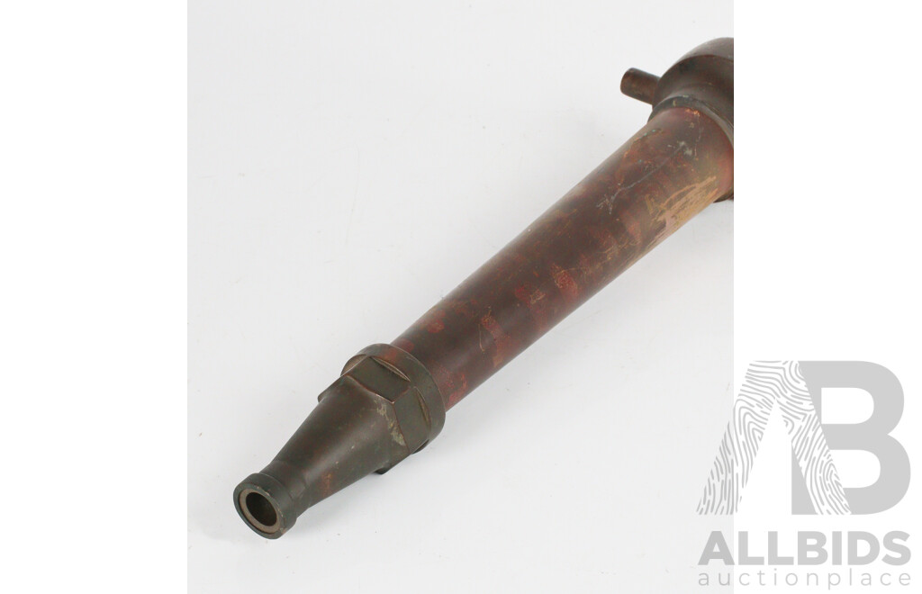 Pair of Graduated Brass Fire Hose Nozzles