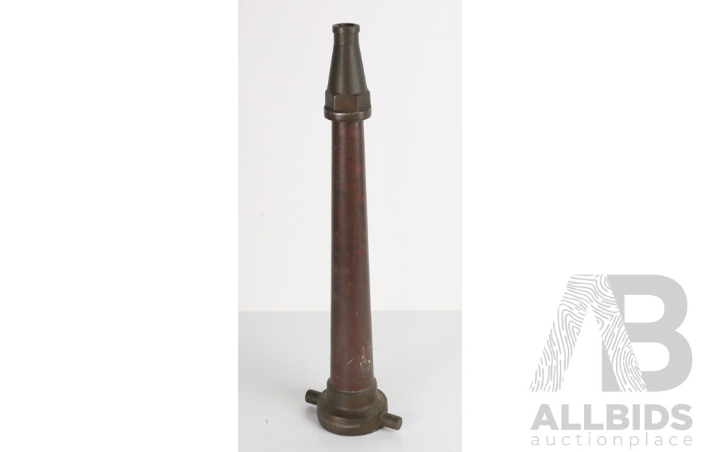 Vintage Brass Fire Hose Nozzle