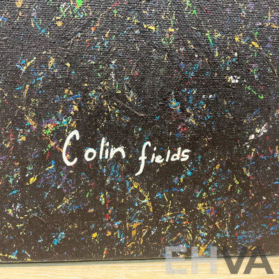 COLIN FIELDS, Emu Artwork, Acrylic on Canvas (100x80Cm)