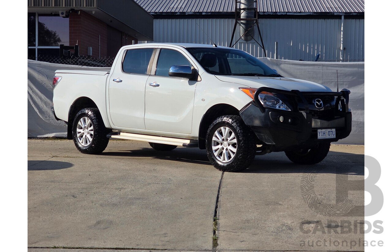 9/2011 Mazda Bt50 XTR (4x2)  Dual Cab Utility White Turbo Diesel 3.2L