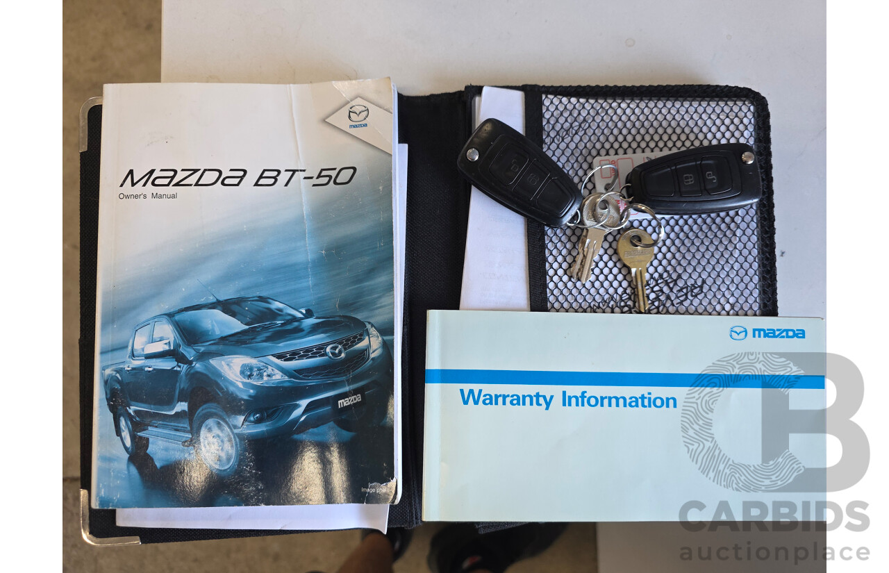 9/2011 Mazda Bt50 XTR (4x2)  Dual Cab Utility White Turbo Diesel 3.2L
