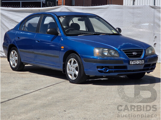 1/2004 Hyundai Elantra 2.0 HVT XD 4d Sedan Blue 2.0L