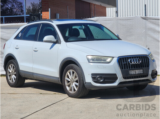 7/2013 Audi Q3 2.0 TFSI Quattro (125kw) 8U 4d Wagon White 2.0L