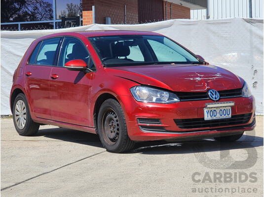 3/2015 Volkswagen Golf 90 TSI AU MY15 5d Hatchback Red 1.4L