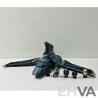 Mostly Built LEGO Star Wars Set #75314 the Bad Batch Attack Shuttle Set Including Most of the Minifigures and Omega Minifigure