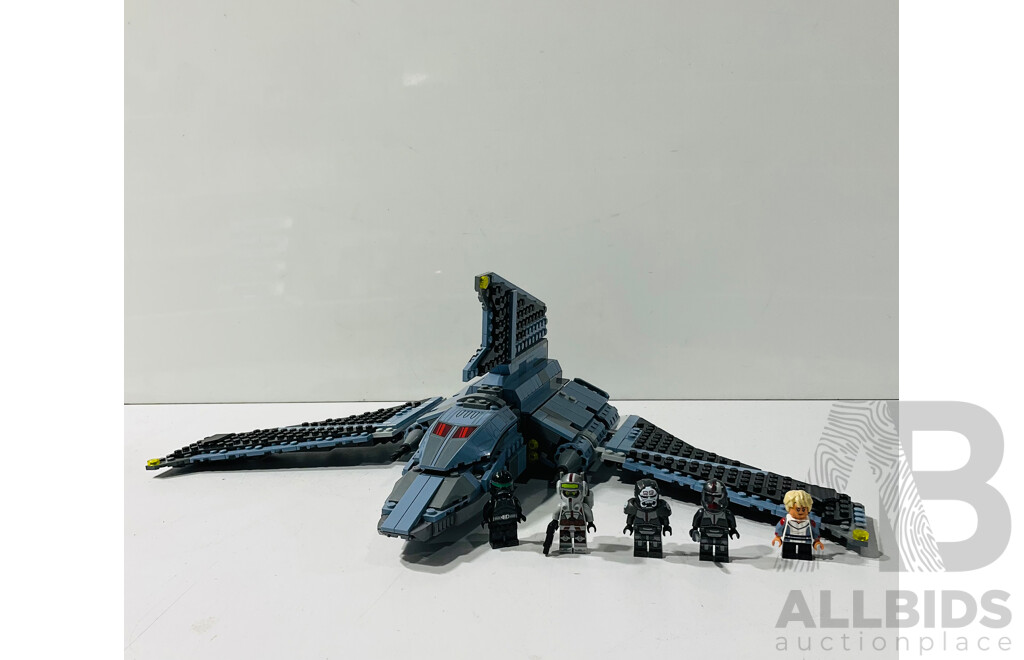 Mostly Built LEGO Star Wars Set #75314 the Bad Batch Attack Shuttle Set Including Most of the Minifigures and Omega Minifigure