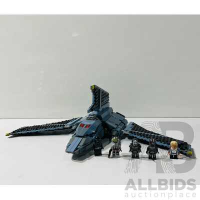 Mostly Built LEGO Star Wars Set #75314 the Bad Batch Attack Shuttle Set Including Most of the Minifigures and Omega Minifigure
