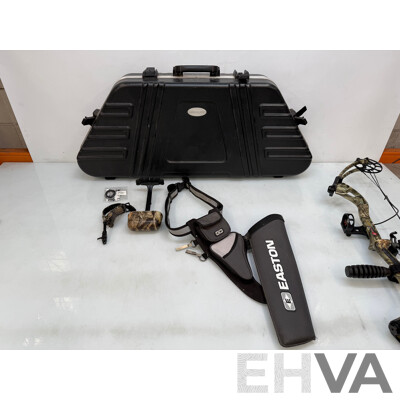 PSE X Force Vendetta XL L6 Archery Bow and Accessories