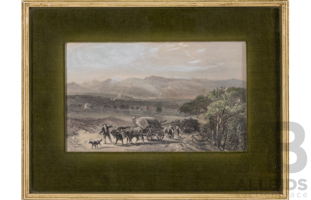 Elizabeth Ann Outram (British, 1864-1960), Old Supreme Court; John Skinner Prout (British, 1805-1876), Barossa Ranges & One More, Trio of Three Antique Hand Coloured Steel Engravings (3)