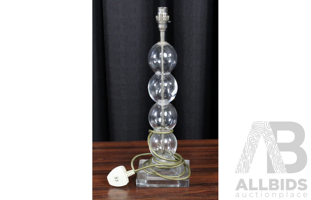 Glass Bubble Form Table Lamp