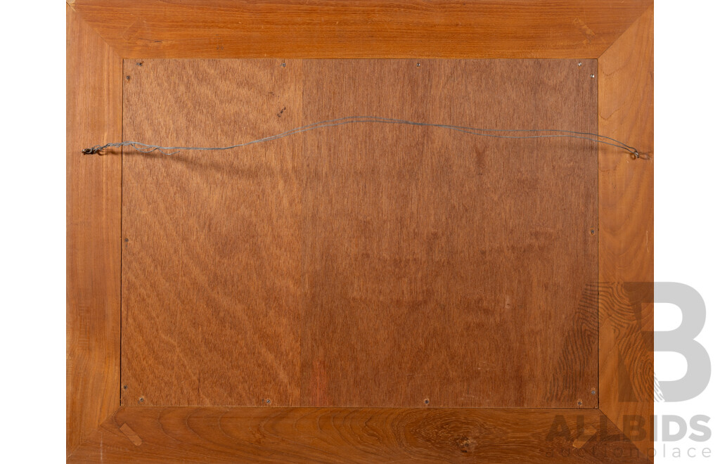 Donald Friend, (20th Century, Australian, 1915-1989), The Prahu From Nusa, Offset Vintage Lithograph A/P,  Signed and Dated, 62 x 79 cm (frame)