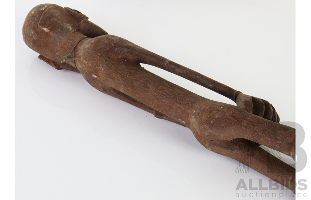 Antique Hand Carved Wooden West Papuan Asmat Ancestor Figure