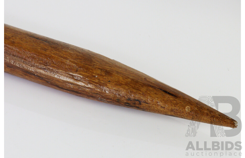 Interesting Vintage Oceanic Nauruan Coconut Eragow Wooen Fighting Stick