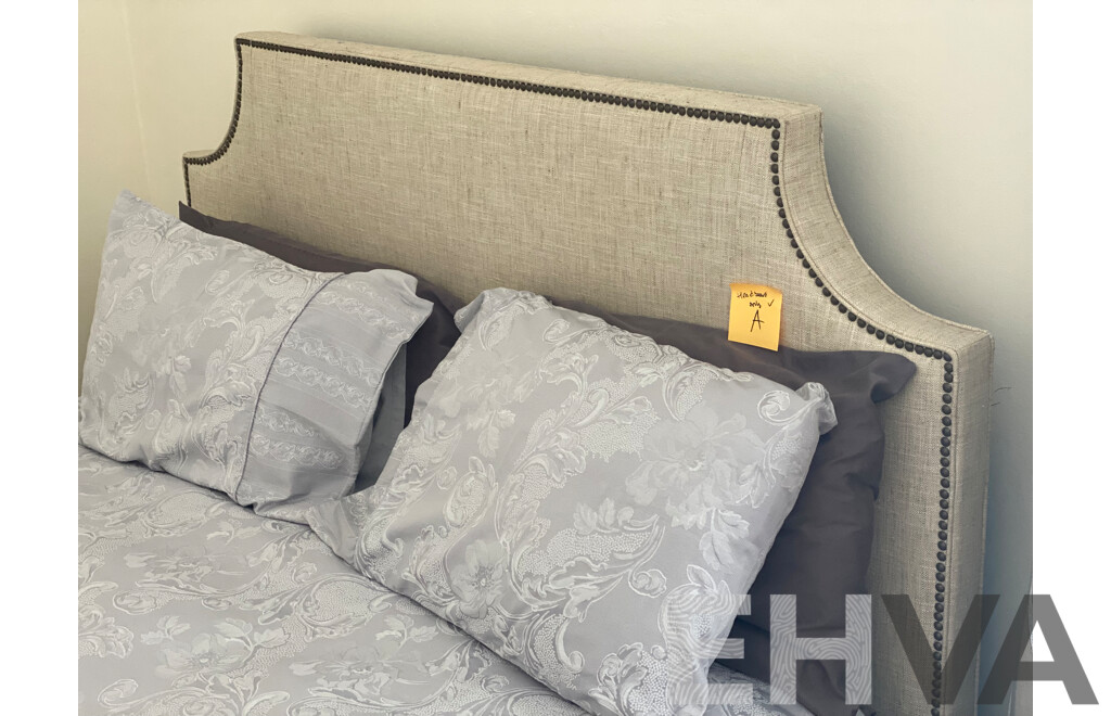 COX MANUFACTURING Padded Head Board with Stud Detailing