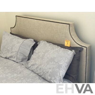COX MANUFACTURING Padded Head Board with Stud Detailing