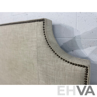 COX MANUFACTURING Padded Head Board with Stud Detailing