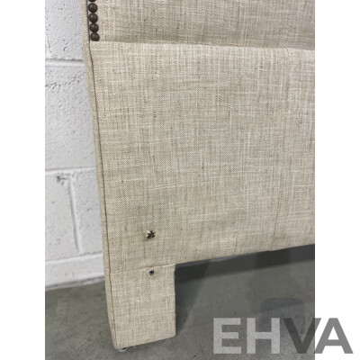 COX MANUFACTURING Padded Head Board with Stud Detailing