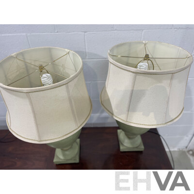 Pair of StyleCraft Oldsbury Green Table Lamp  