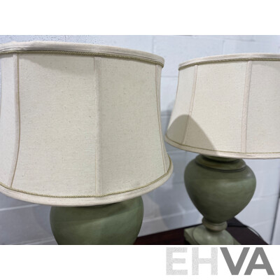 Pair of StyleCraft Oldsbury Green Table Lamp  