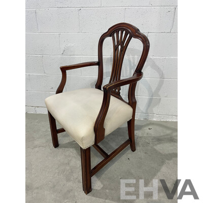 Victorian Style Side Chair, Armchair and Balloon Back Chair - Lot of 3