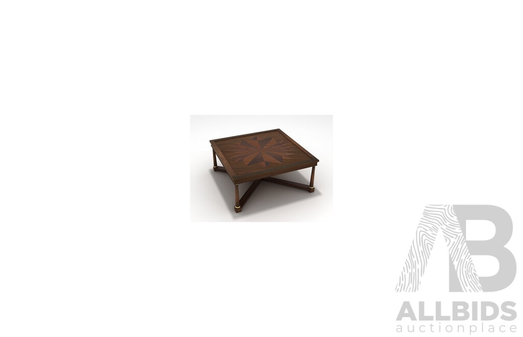 BAKER Square Marquetry Table  