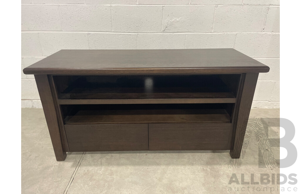 COUNTRY ROAD Hand Made Pair of Wooden Coffee Tables and TV Unit - Lot of 3