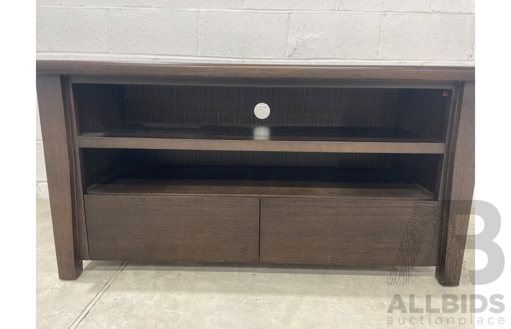COUNTRY ROAD Hand Made Pair of Wooden Coffee Tables and TV Unit - Lot of 3