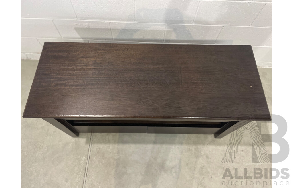 COUNTRY ROAD Hand Made Pair of Wooden Coffee Tables and TV Unit - Lot of 3