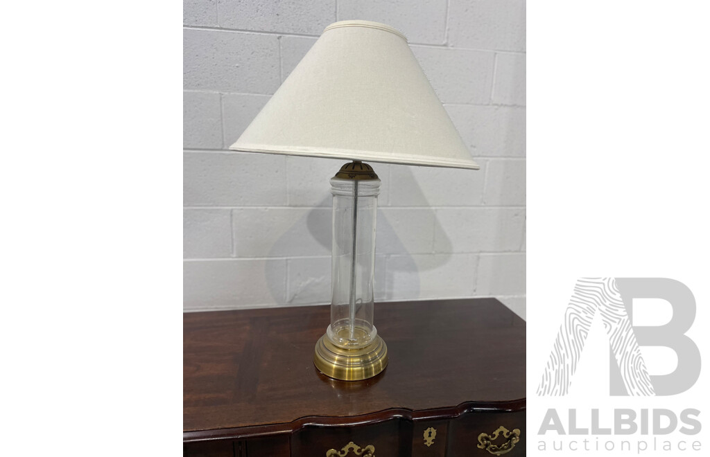 Glass Lamp with Shade