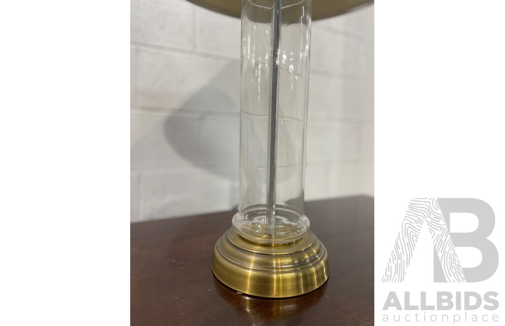 Glass Lamp with Shade