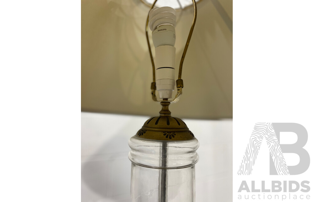 Glass Lamp with Shade