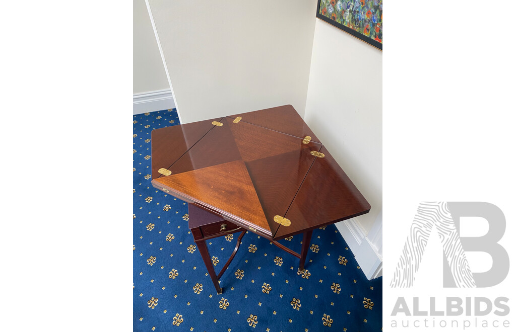 BAKER Square Folding Envelope Game / Side Table  