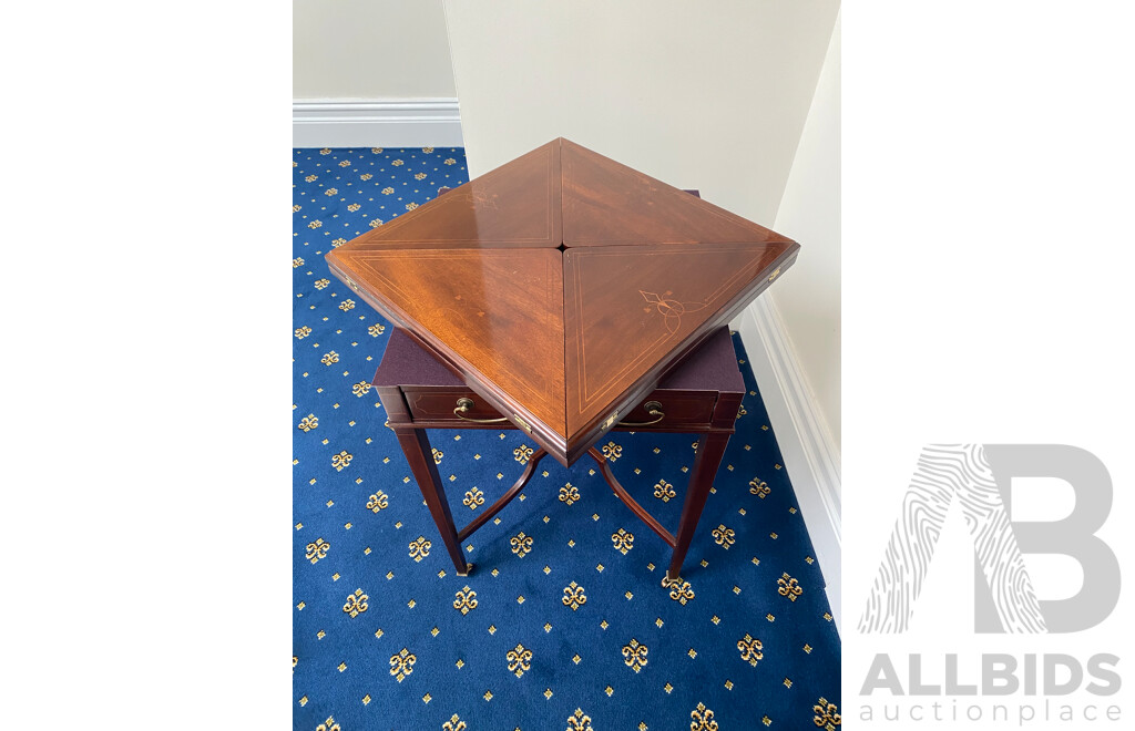 BAKER Square Folding Envelope Game / Side Table  