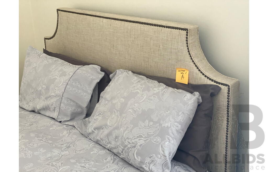COX MANUFACTURING Padded Head Board with Stud Detailing
