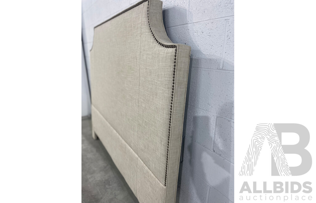 COX MANUFACTURING Padded Head Board with Stud Detailing