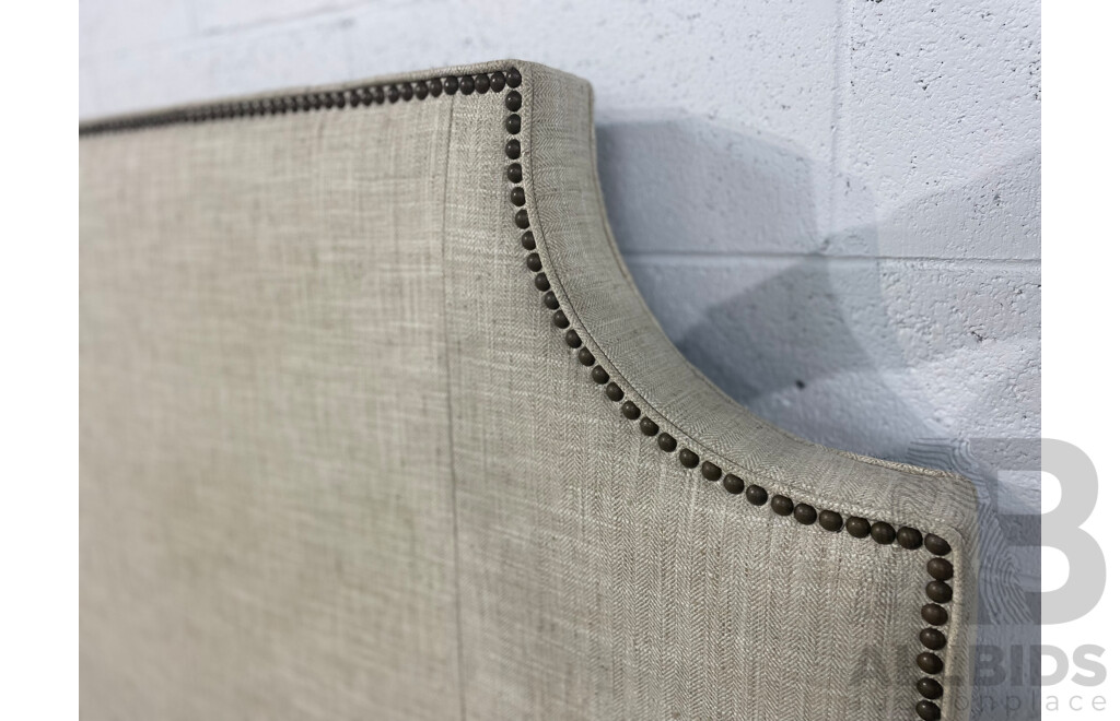 COX MANUFACTURING Padded Head Board with Stud Detailing