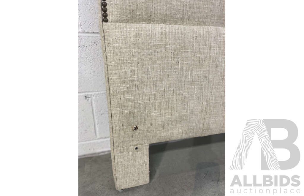 COX MANUFACTURING Padded Head Board with Stud Detailing