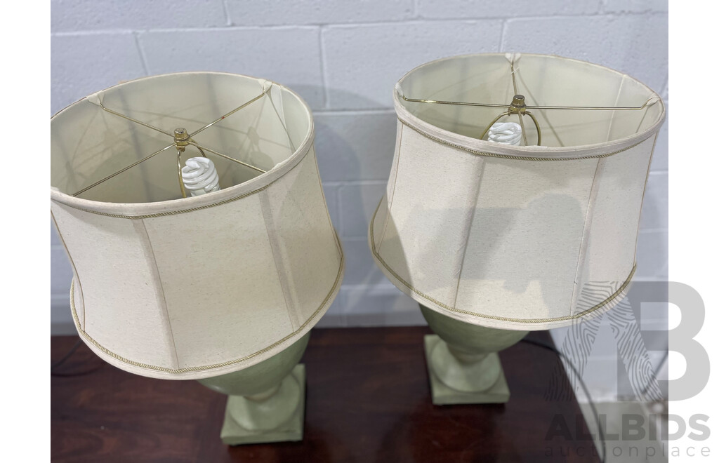 Pair of StyleCraft Oldsbury Green Table Lamp  