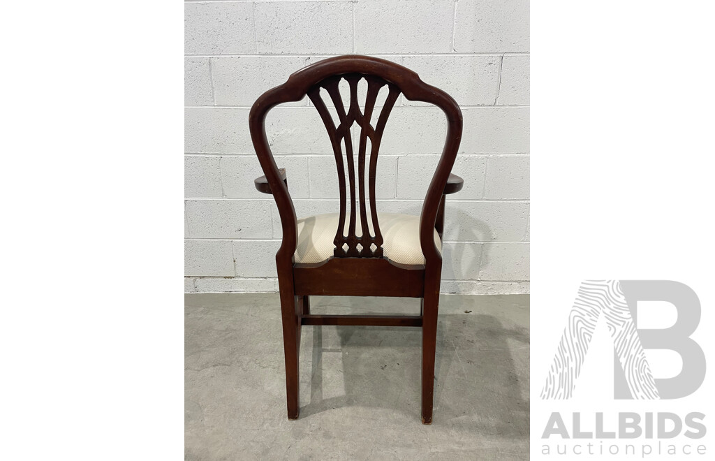 Victorian Style Side Chair, Armchair and Balloon Back Chair - Lot of 3