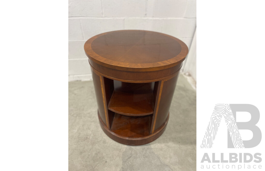 BAKER  Mahogany Drum Table