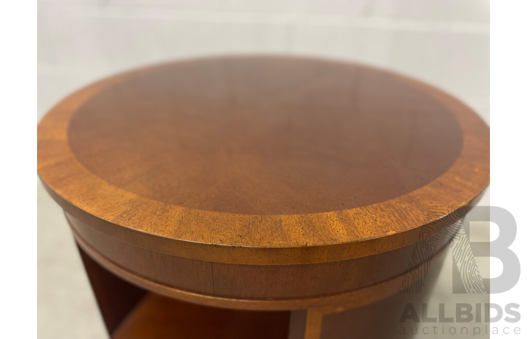 BAKER  Mahogany Drum Table