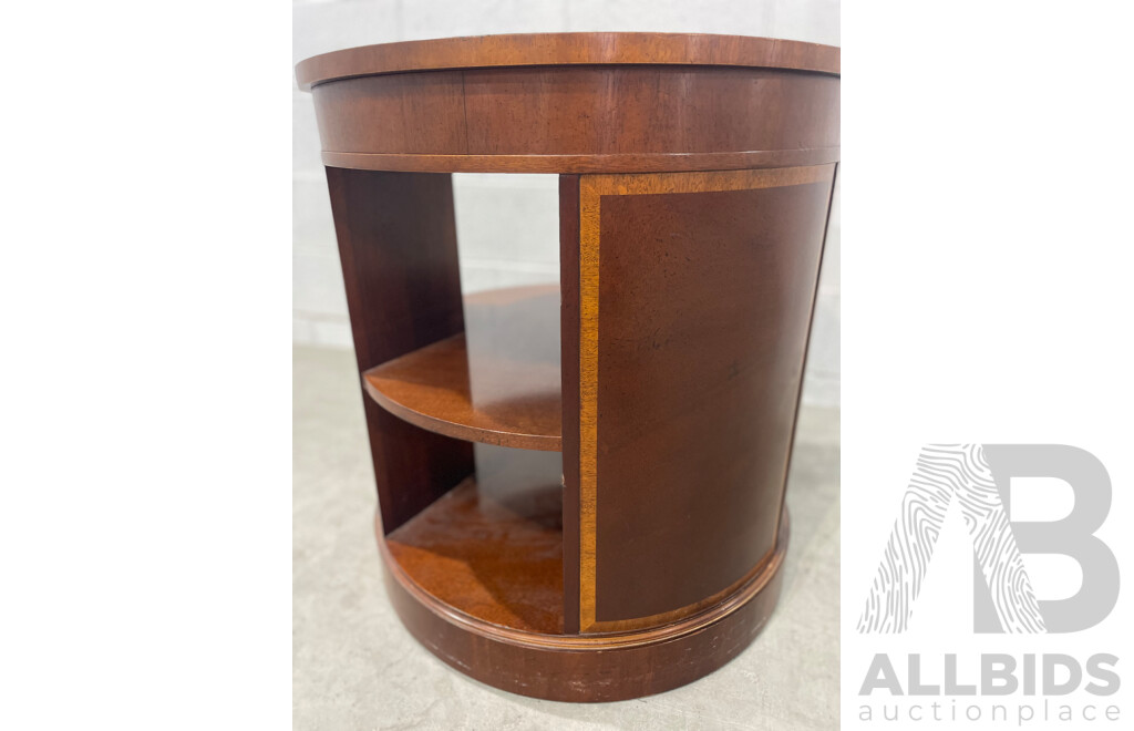 BAKER  Mahogany Drum Table