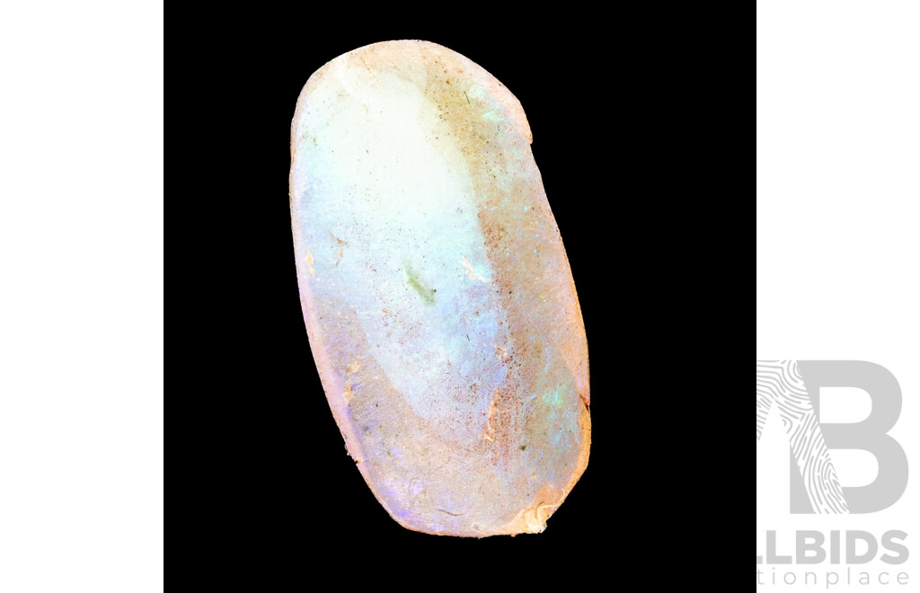 Australian Lightning Ridge Solid Black Opal, 3.65ct