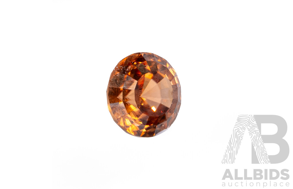 Australian Natural  Brown Zircon, Burnt Orange in Colour, 1.30ct