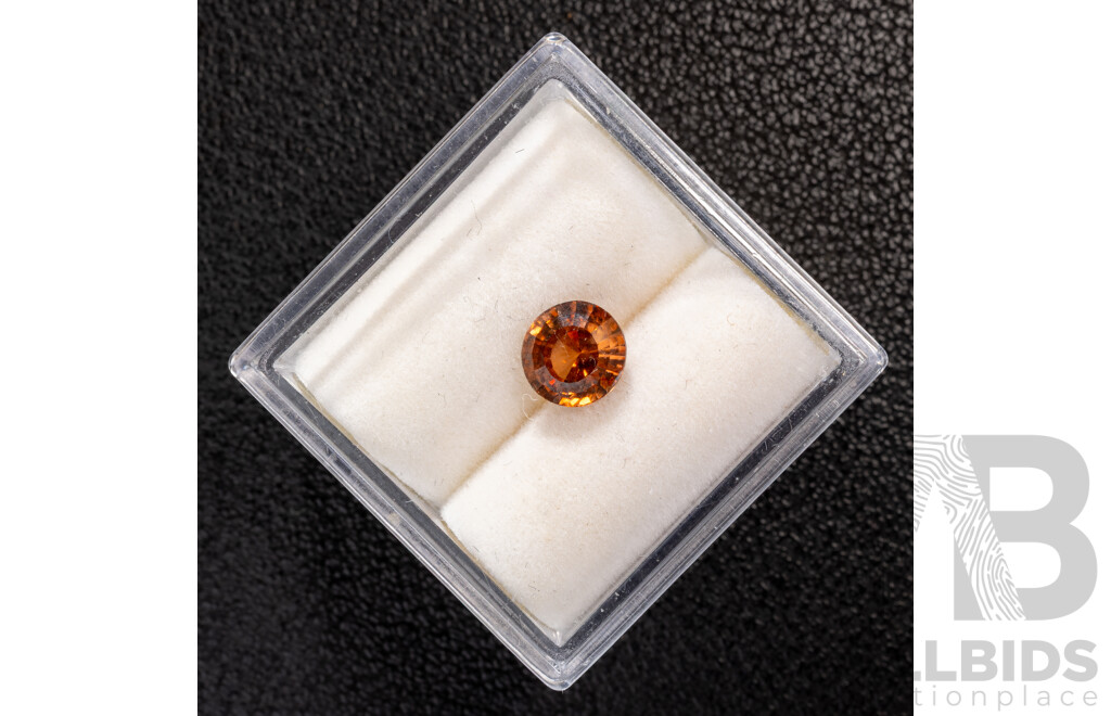 Australian Natural  Brown Zircon, Burnt Orange in Colour, 1.30ct