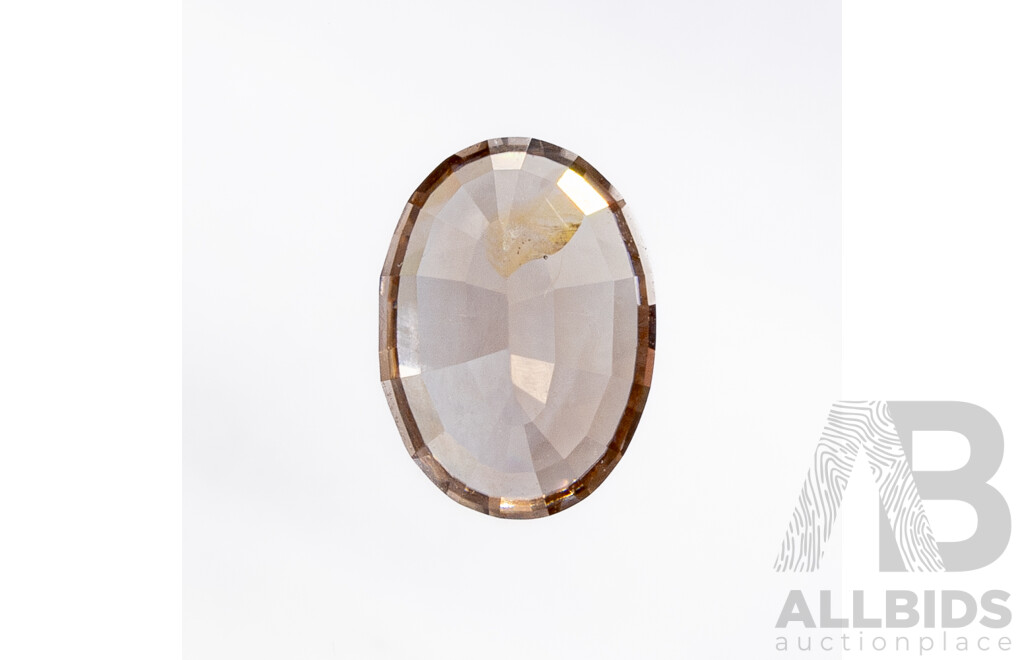 Australian Natural Brown Zircon, Oval Cut Gemstone, 1.20ct